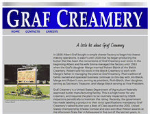 Tablet Screenshot of grafcreamery.com